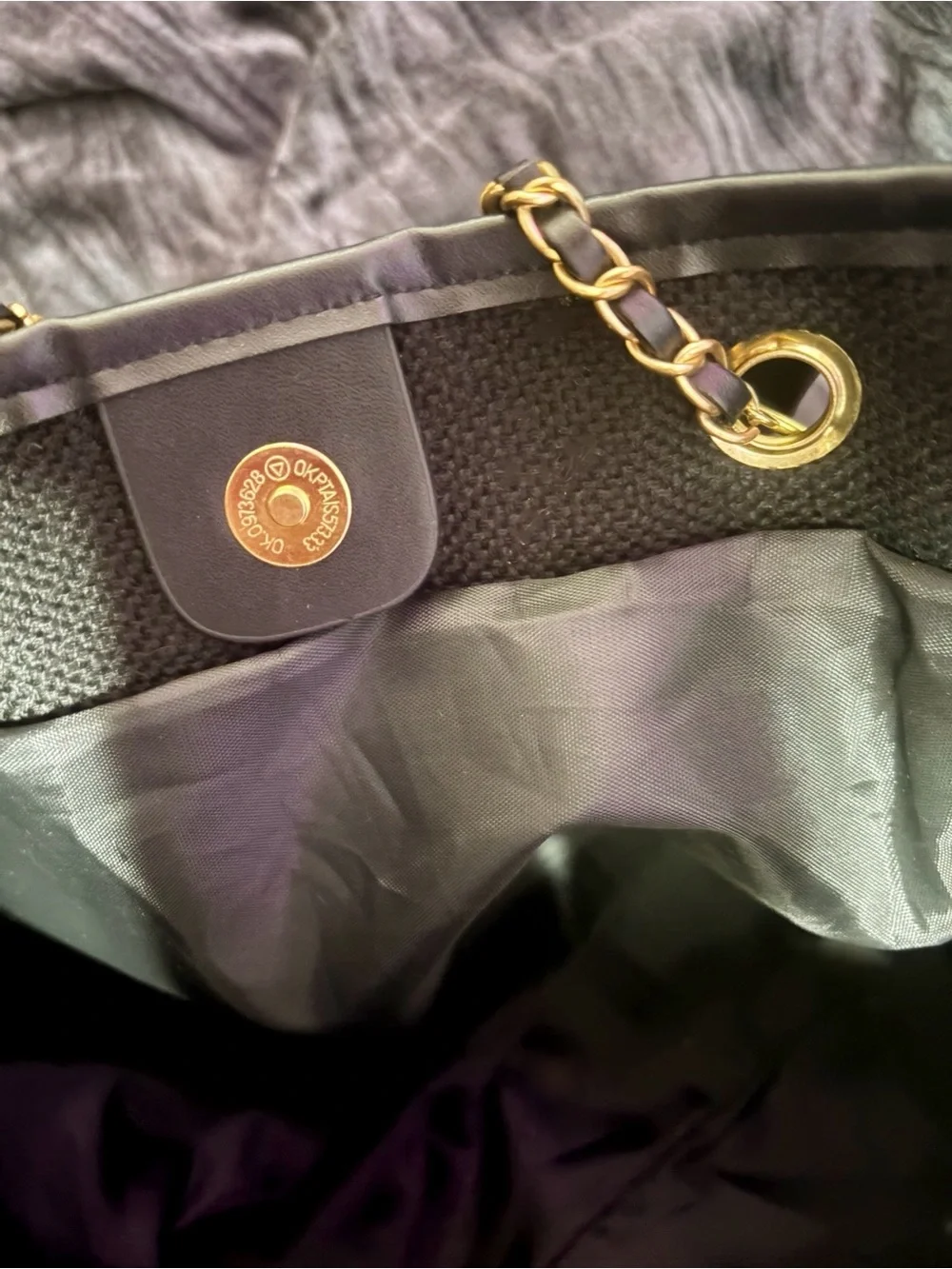 ✨🖤CHANEL-Deauville-Black Canvas '31 RUE CAMBON PARIS’ Tote🖤✨